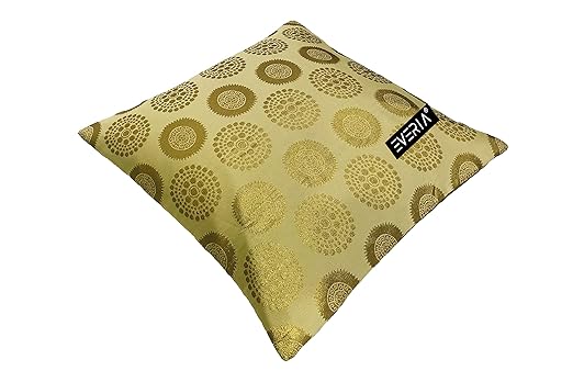 Brocade Dupion Silk Cushion Cover throw sofa case covers 24x24 Inch 5 pcs Set