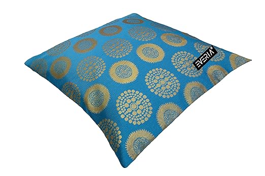 Brocade Dupion Silk Cushion Cover throw sofa case covers 24x24 Inch 5 pcs Set