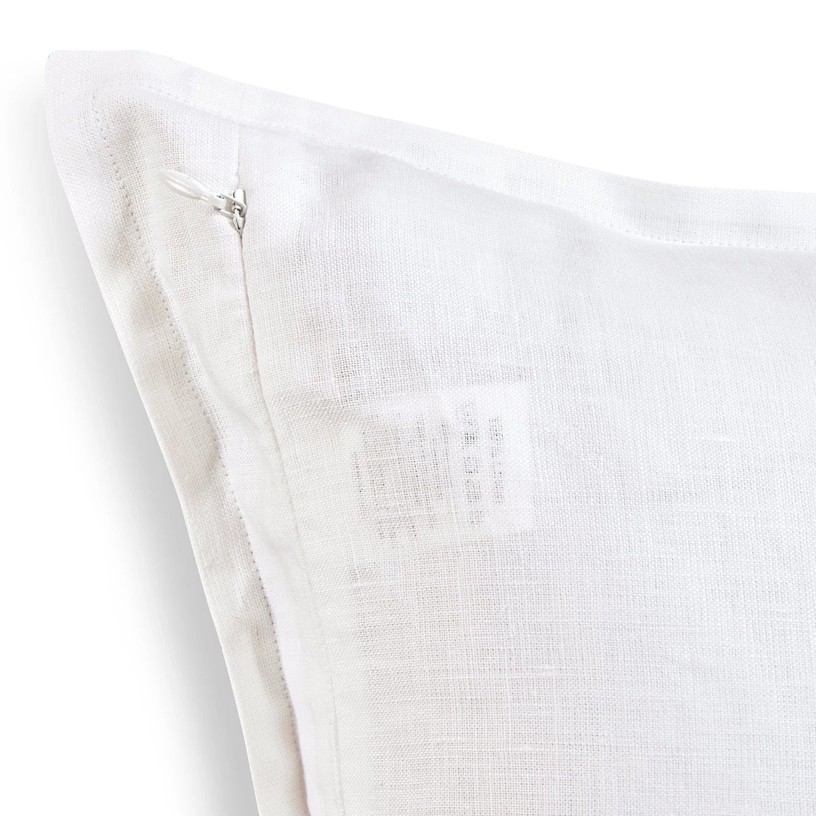 Solino Home Square Linen Pillow Cover for Cushion Couch, Sofa Bed, Santa Barbara