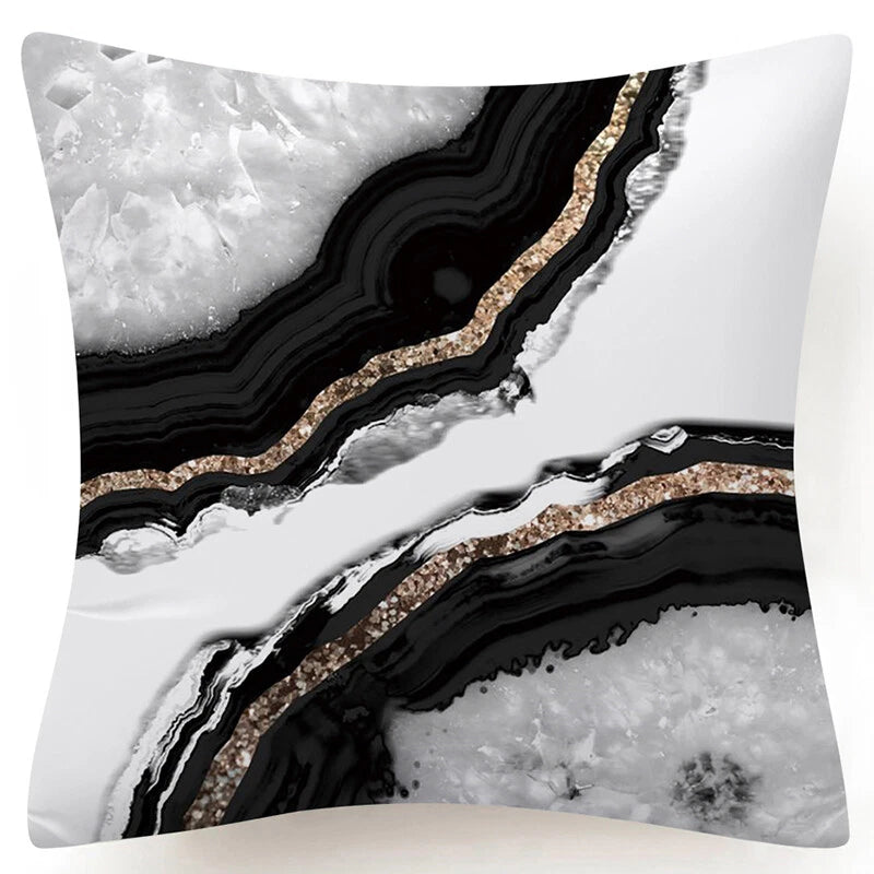 Marble Print Throw PILLOW COVER Decorative 2-Sided Sofa Bed Cushion Case 18x18"
