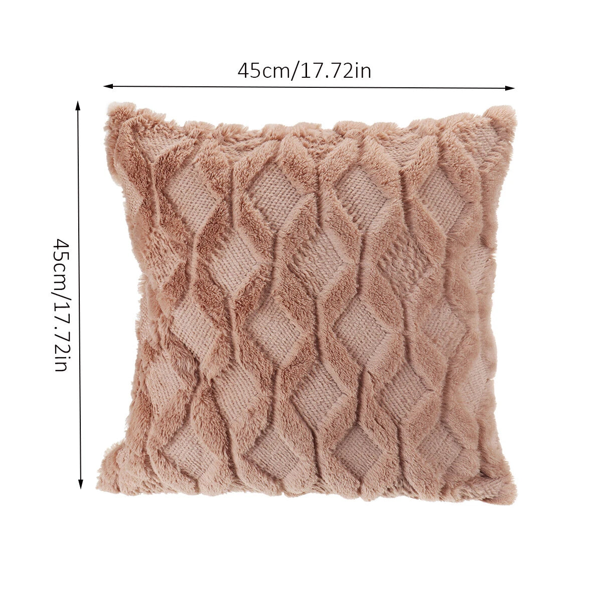 18X18"Throw Pillow Covers Corduroy Sofa Cushion Plush Decor Sofa Cushion Cove