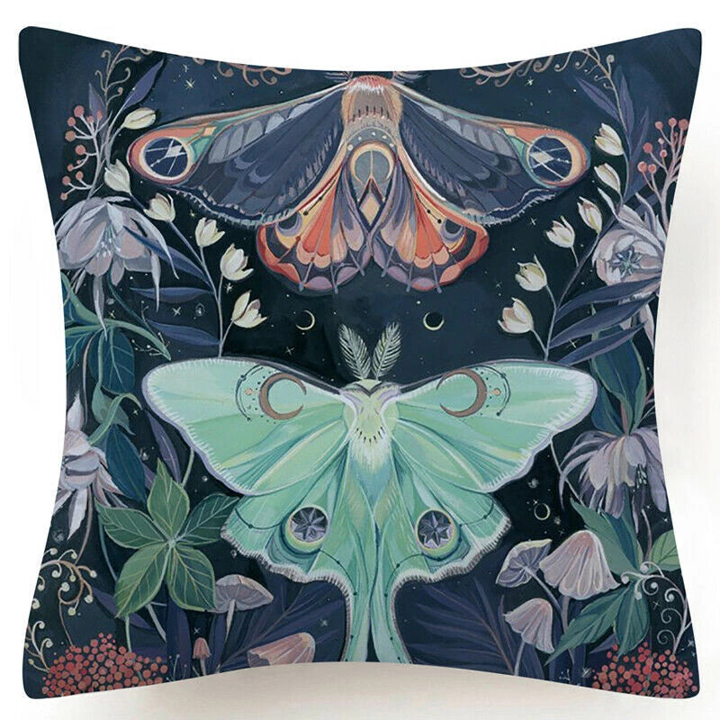 PILLOW COVER Landscape Leopard Decorative Sofa Bed Cushion Case 2-Sided 18x18"