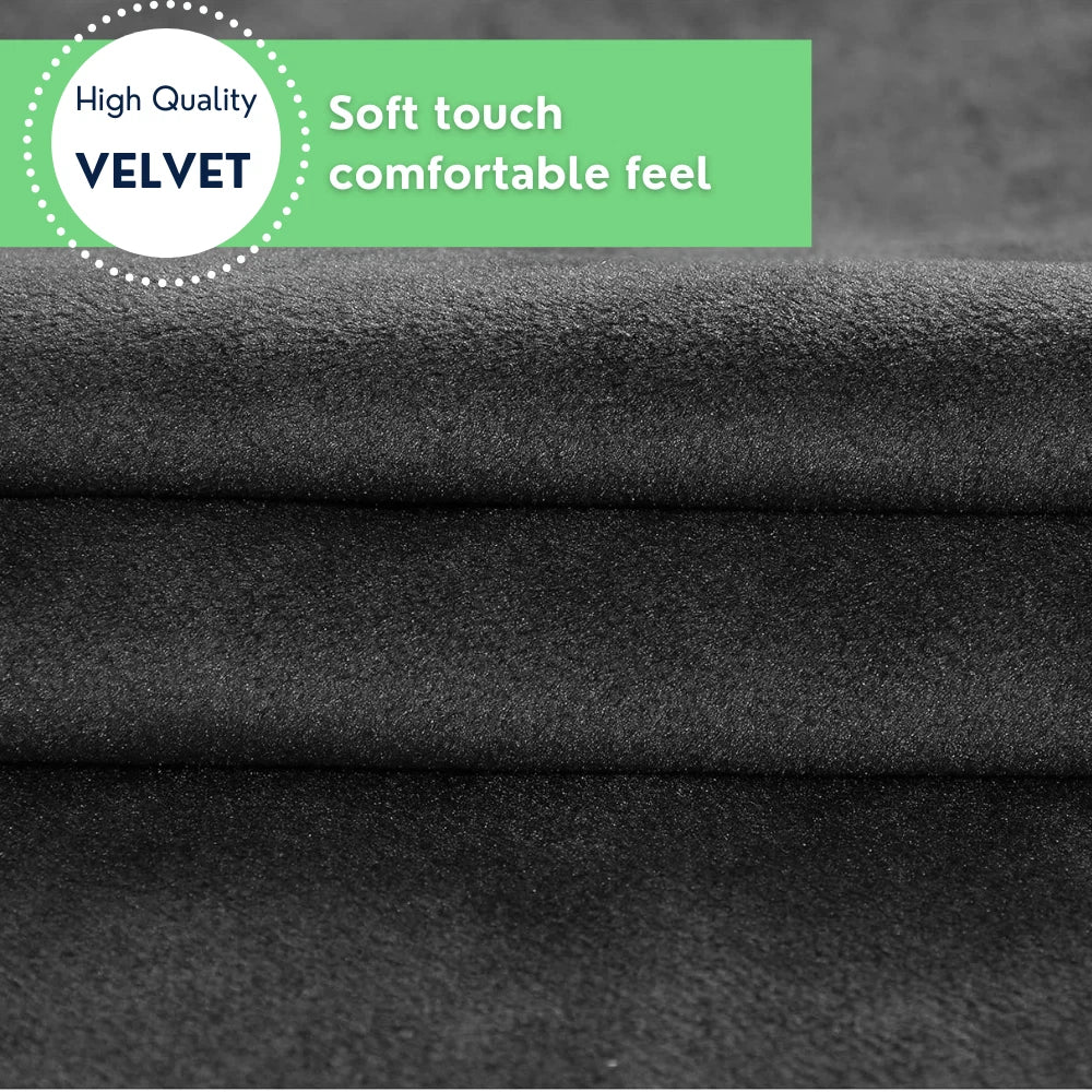 4x Cushion Covers Velvet Cushion Filled Bed Sofa Pillow Settee Protector 18"x18"