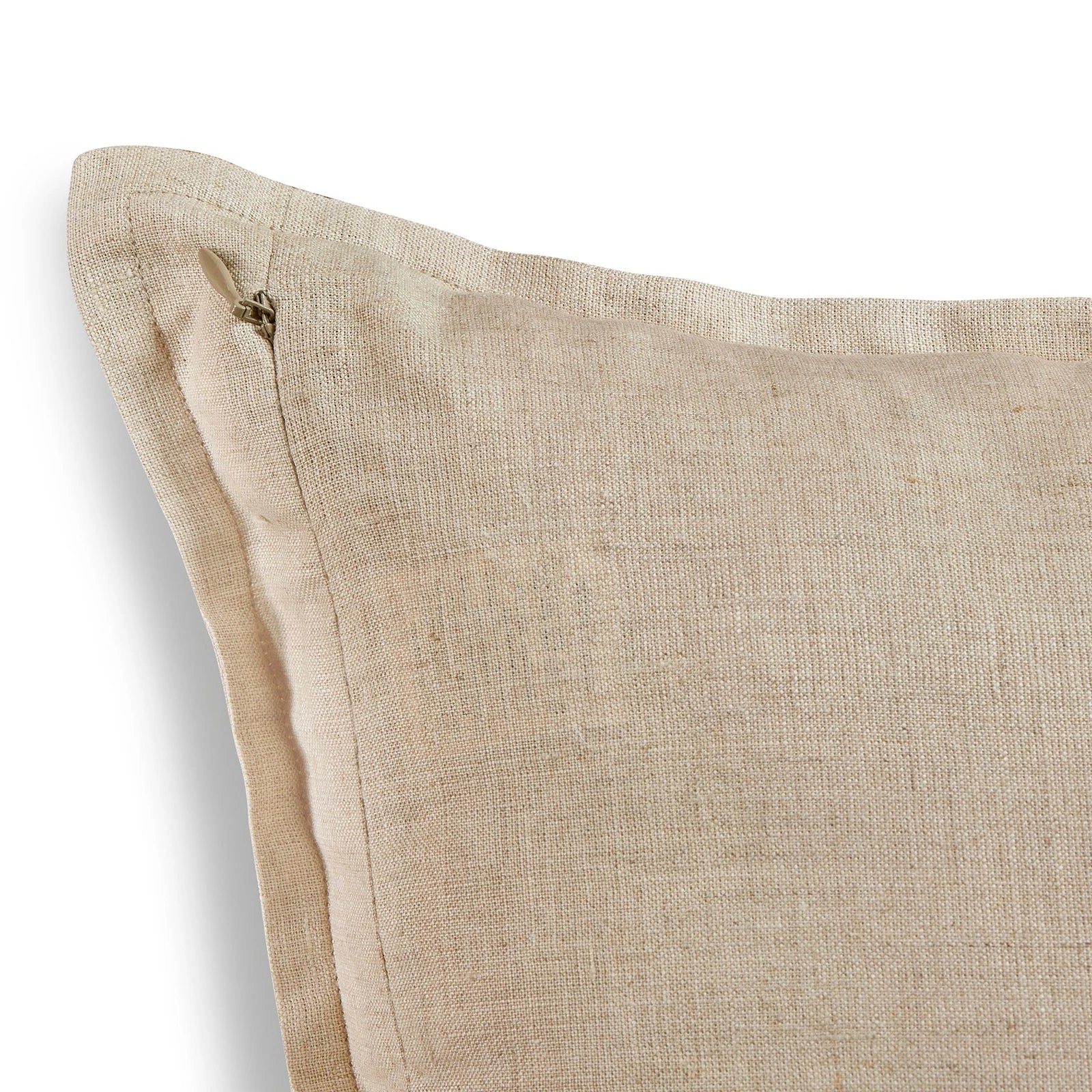 Solino Home Square Linen Pillow Cover for Cushion Couch, Sofa Bed, Santa Barbara