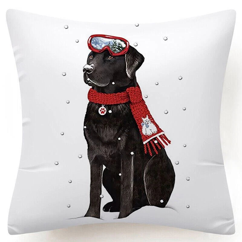 Throw PILLOW COVERS Christmas Decorative Xmas TWO-Sided Sofa Cushion Case 18x18"