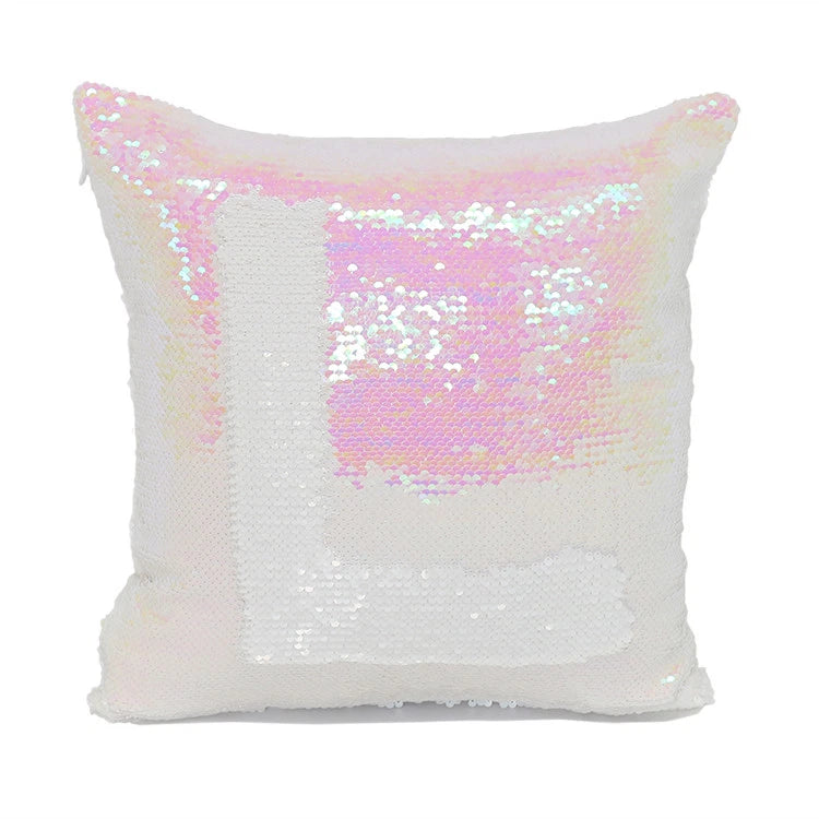50Pcs Sublimation Blank Reversible Sequin Pillow Case Throw Cushion Cover 16x16"