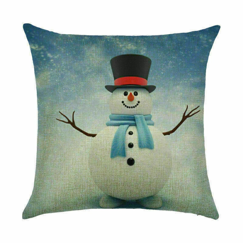 Pillow Christmas Case Sofa Car Throw Home Cover Cushion Decor Santa