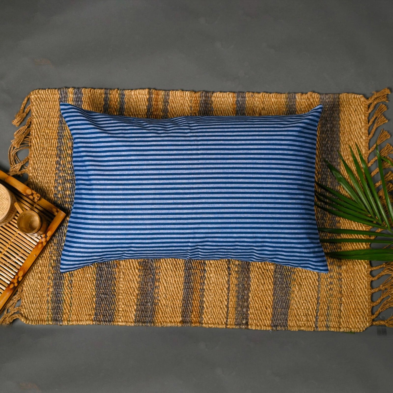 Cotton Cushion Covers Striped Throw Pillow Cover Case Sofa Bad Home Decor-18x28