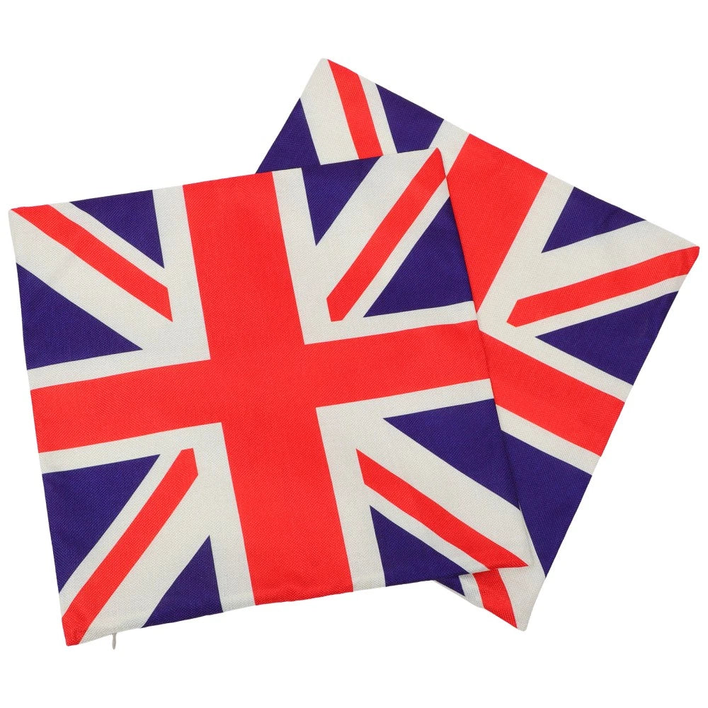 2 Pcs Cushion Cover Office Throw Pillowcase Sofa Couch Bed Pillowcases