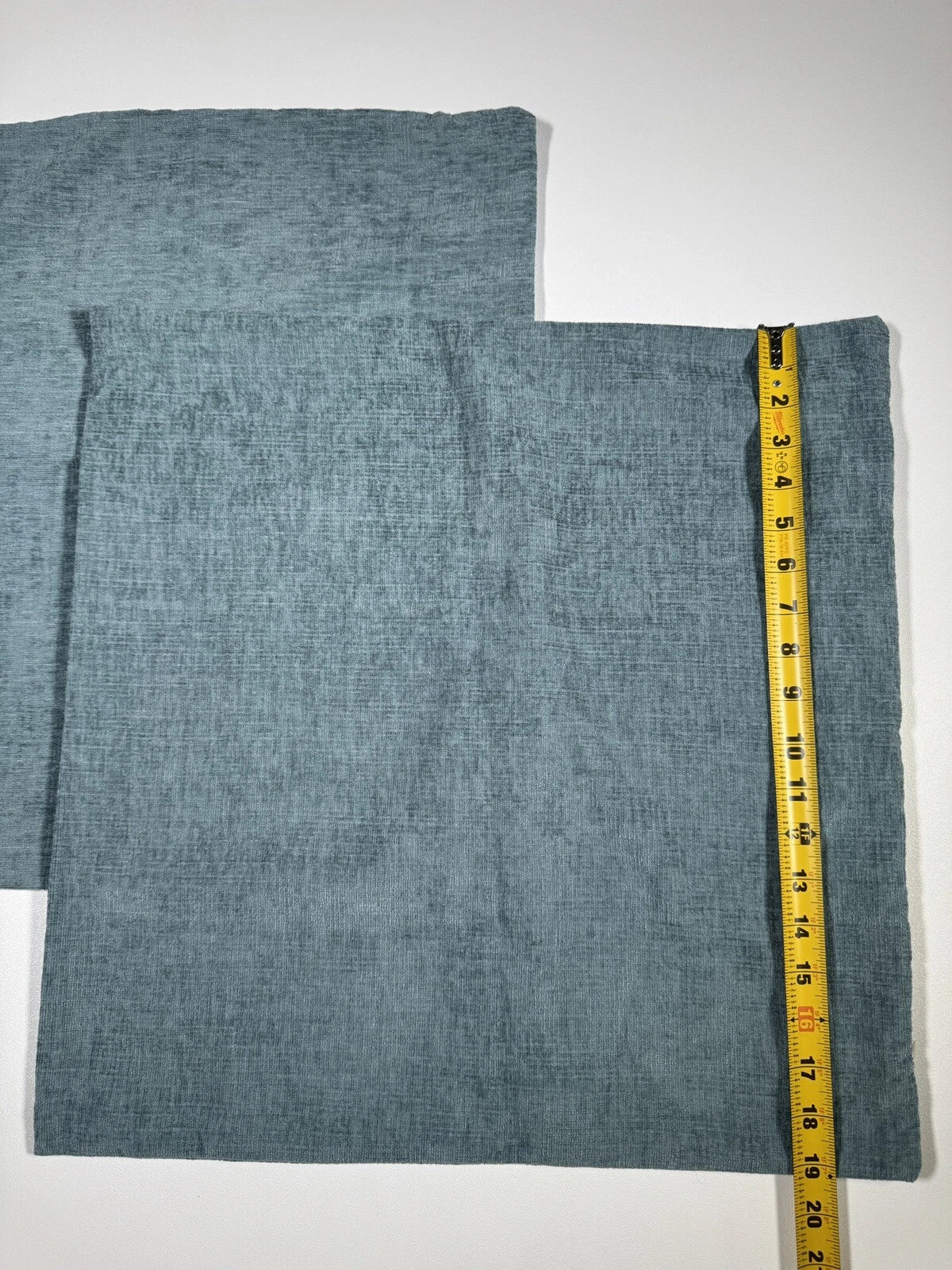 Pillow Cases Pack of 2 Cotton Cushion Covers for Couch Sofa 19x19 Green Soft