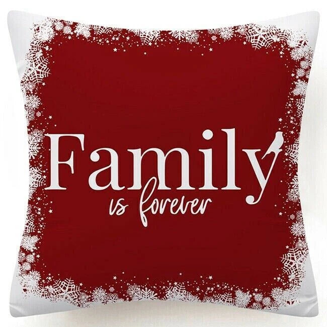 Throw PILLOW COVERS Christmas Decorative Xmas TWO-Sided Sofa Cushion Case 18x18"