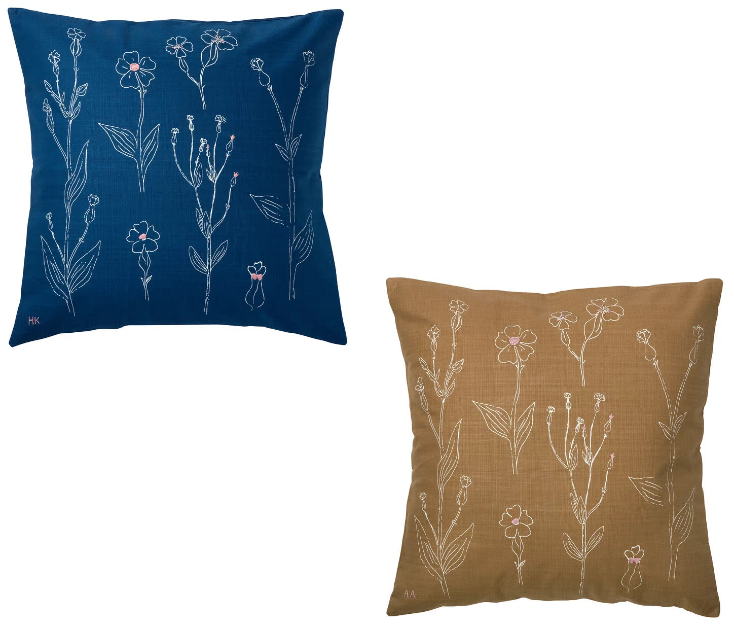 IKEA ÅKERNEJLIKA Cushion Cover 50x50cm Sofa Pillow Case Soft Flower Patterned