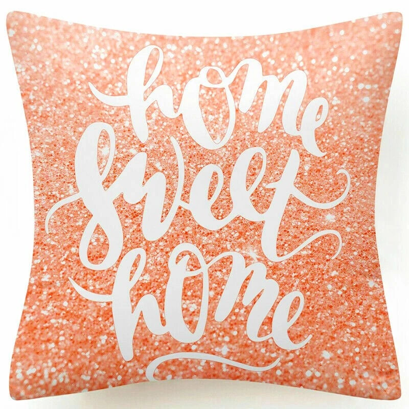 Pink Marble Throw PILLOW COVER Double Sided Sofa Decorative Cushion Cases 18x18"