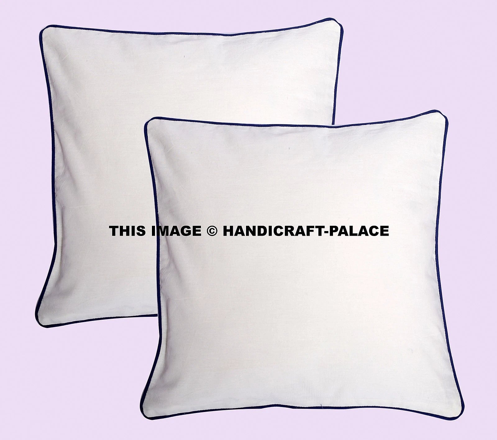 16" White Plain Solid Throw House Pillow Case Bed Sofa Waist Cushion Cover Boho