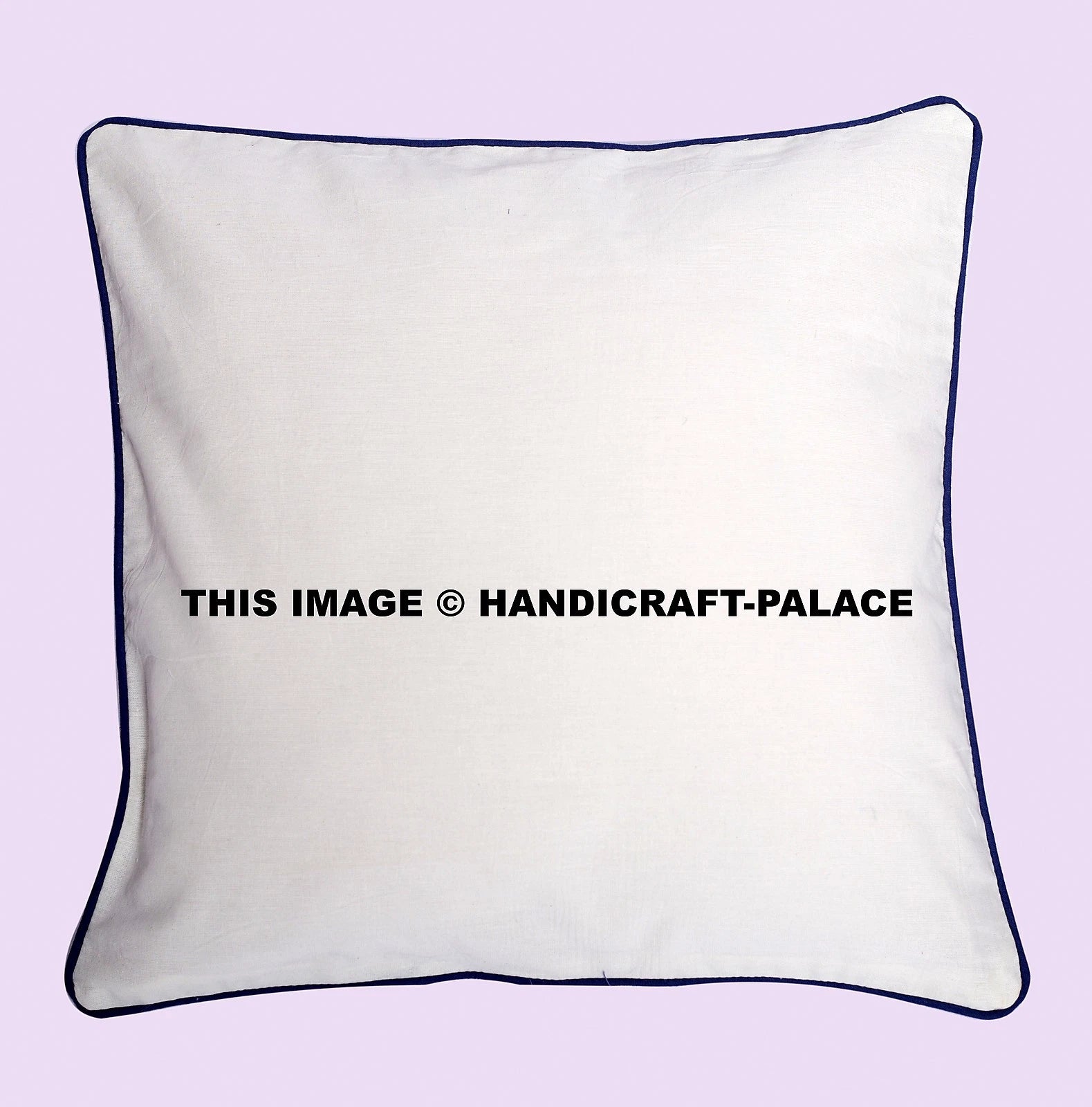 16" White Plain Solid Throw House Pillow Case Bed Sofa Waist Cushion Cover Boho