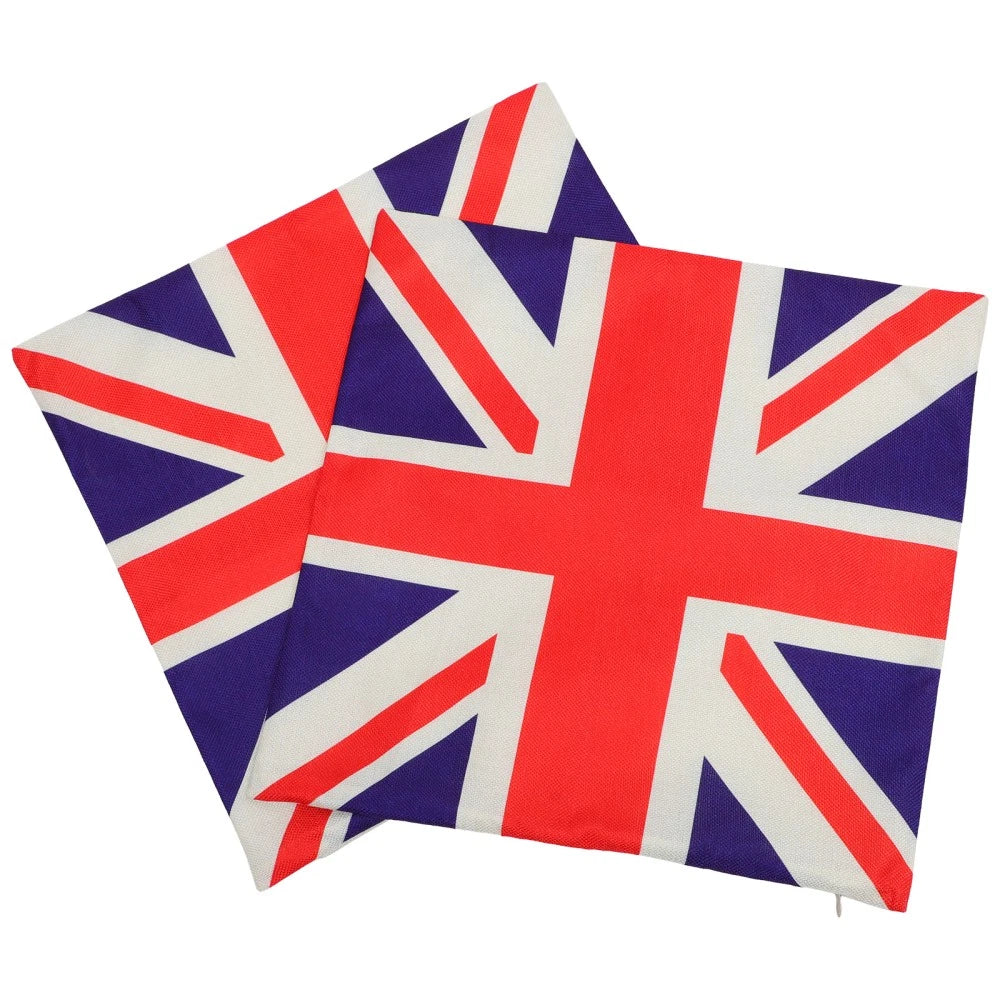 2 Pcs Cushion Cover Office Throw Pillowcase Sofa Couch Bed Pillowcases