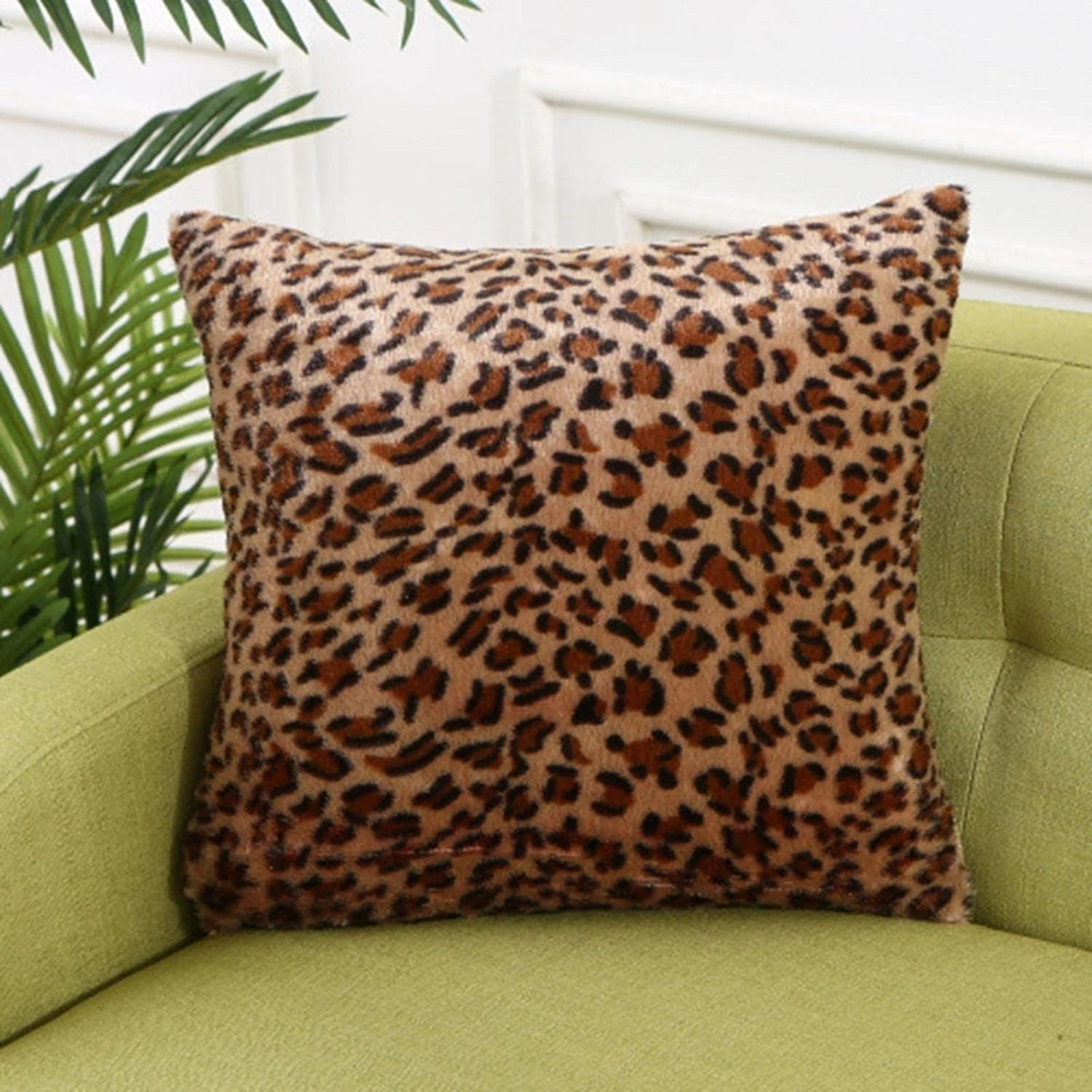 Cushion Covers 43 x 43cm Sofa Bed Throw Scatter Pillow Case Leopard Print 4 PACK