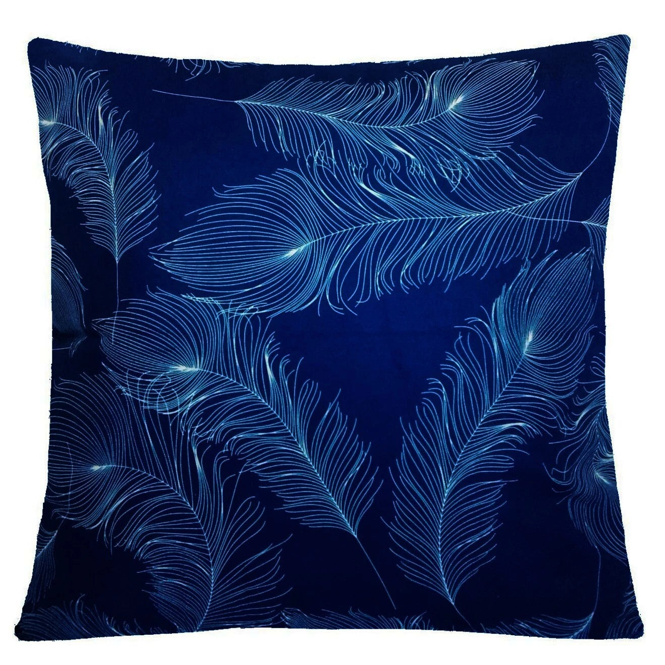 24x24" Navy Blue Black Accent Decorative Throw PILLOW COVER Sofa Cushion Case