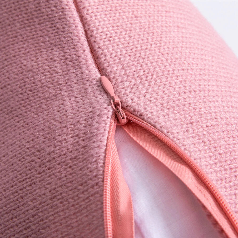 Sofa Bed Knitted Pillowcase Square Tassel Throw Waist Cushion Covers Chair Decor