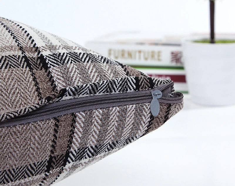 Classic Linen Cotton Cushion Cover Throw Pillow Case Sofa Home Decor Bed