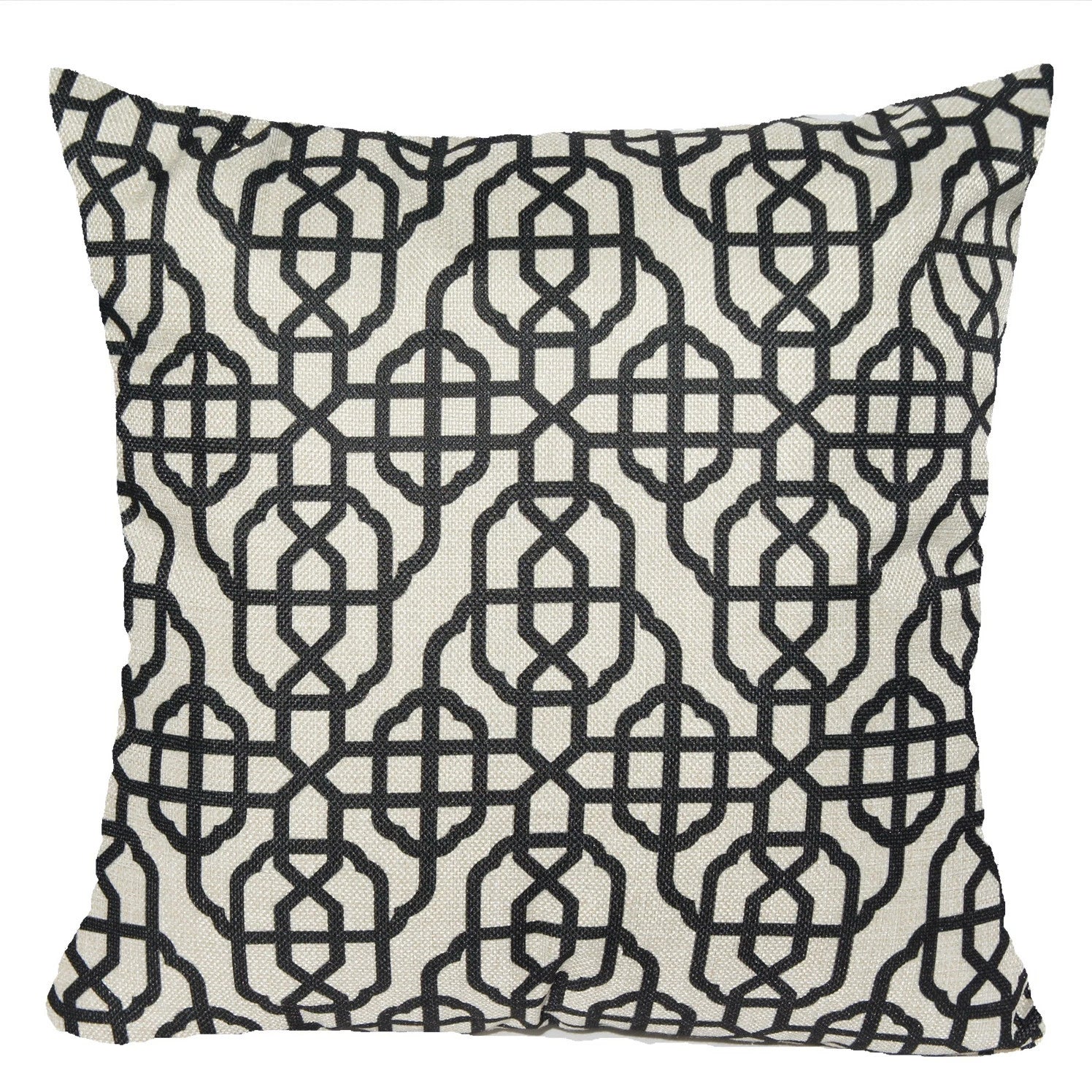 Vintage Black Home Decor PILLOW COVER Sofa Couch Bed Retro Cushion Case 18x18"