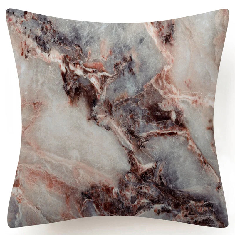 Marble Print Throw PILLOW COVER Decorative 2-Sided Sofa Bed Cushion Case 18x18"