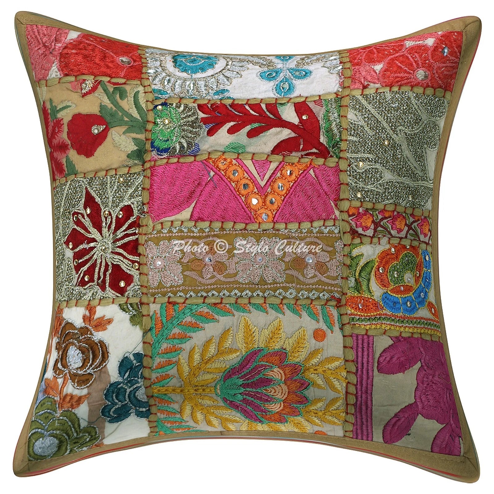 Indian Vintage Cushion Cover Boho Bohemian Sofa Car Pillow Cases For Home Decor