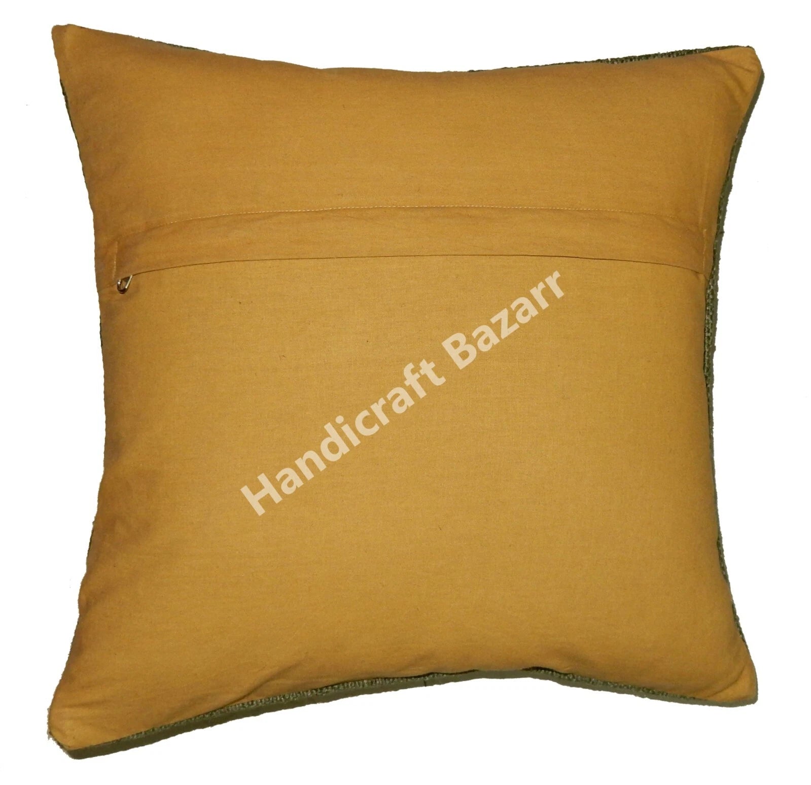 Hallway Docor Sofa Sham Pillowcase Indian Kilim Cushion Cover 2 Pc Wool jute 18"