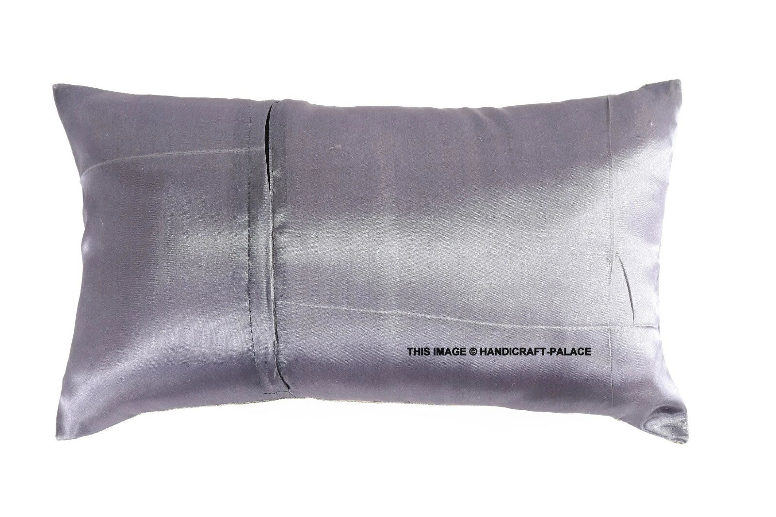 Handmade Brocade Silk Cushion Cover Indian Home Sofa Decor Pillow Case 12"x20"