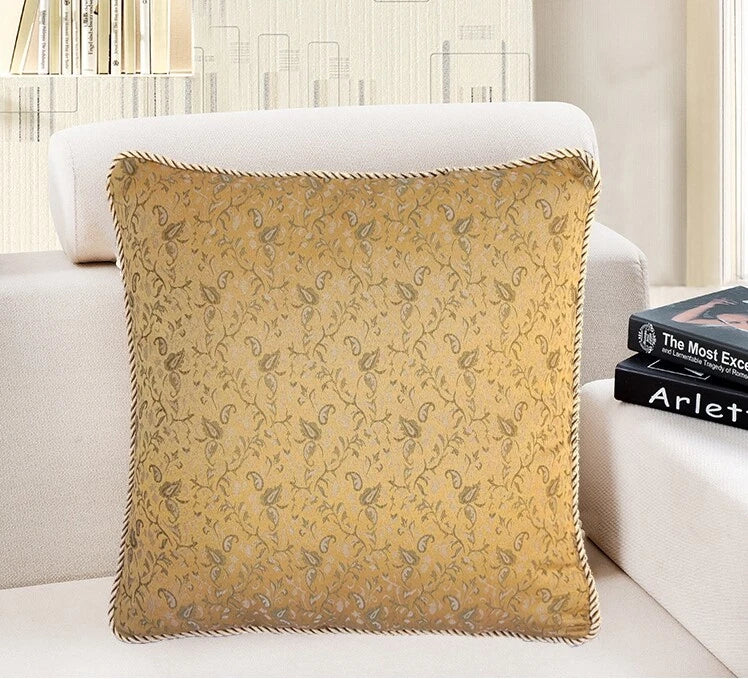 16x16" Vintage Luxury Jacquard Home Decor PILLOW COVER Sofa Bed Cushion Case USA