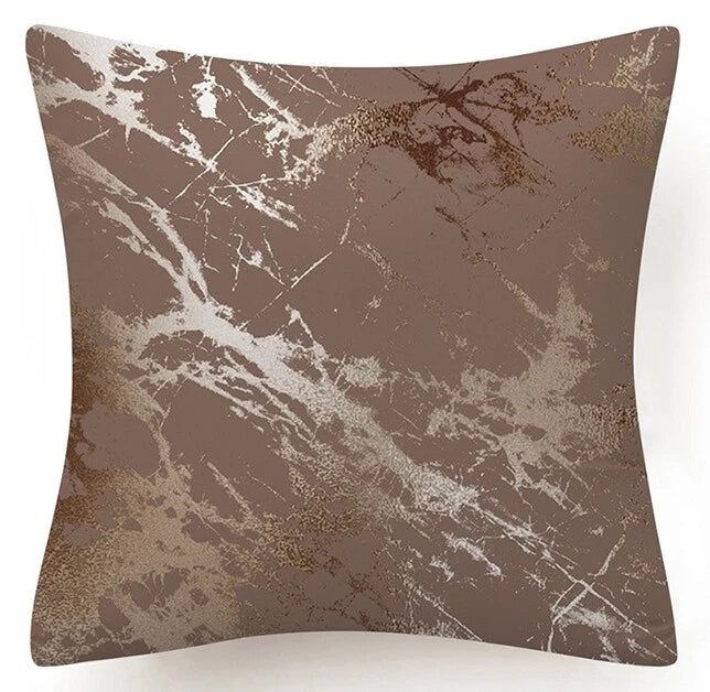 Pink Marble Throw PILLOW COVER Double Sided Sofa Decorative Cushion Cases 18x18"