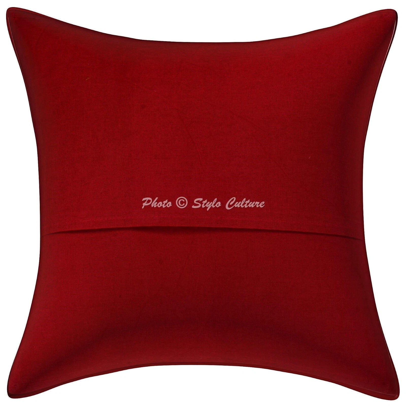 Boho Hippie Yoga Pillow Case Cushion Cover Red Vintage Indian Meditation