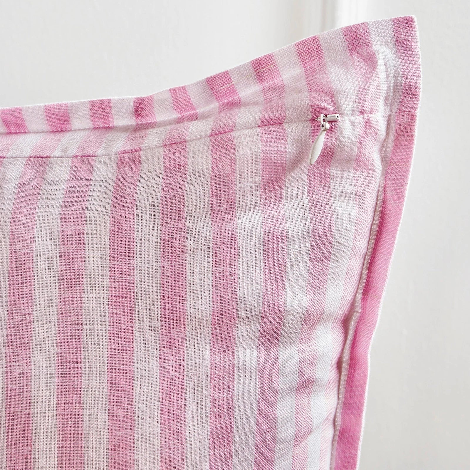 Solino Home Square Linen Pillow Cover for Cushion Couch, Sofa Bed, Santa Barbara