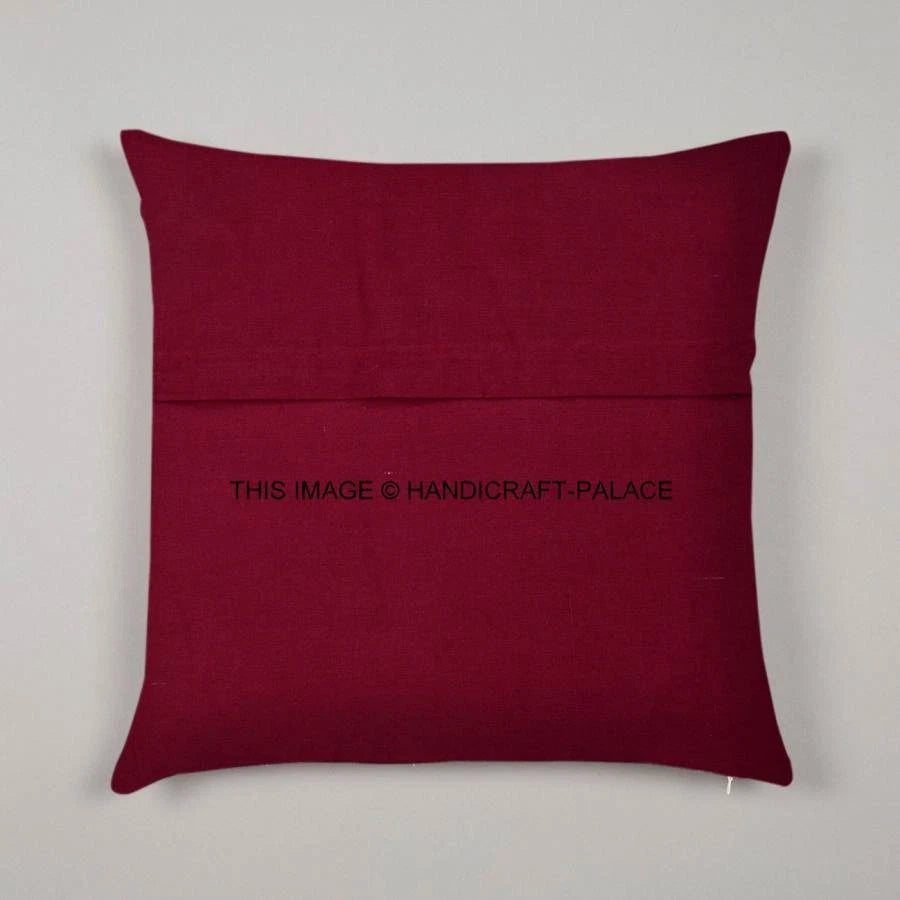 Indian Peacock Mandala Cushion Cover Square Floor Pillow Large Sofa Bed Decor