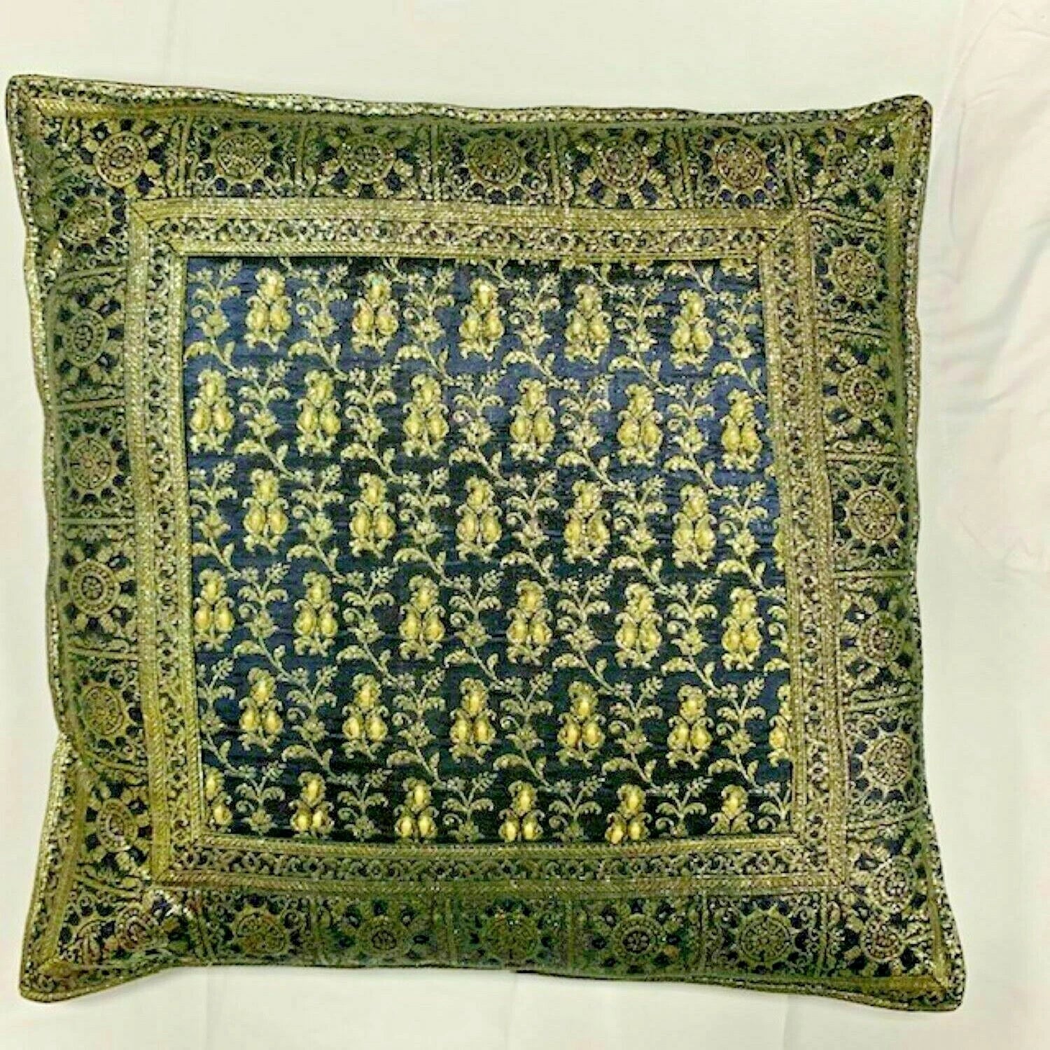 Square Pillowcase for Sofa Bed or Car 16" x 16"  Soft rayon Throw Pillow Covers