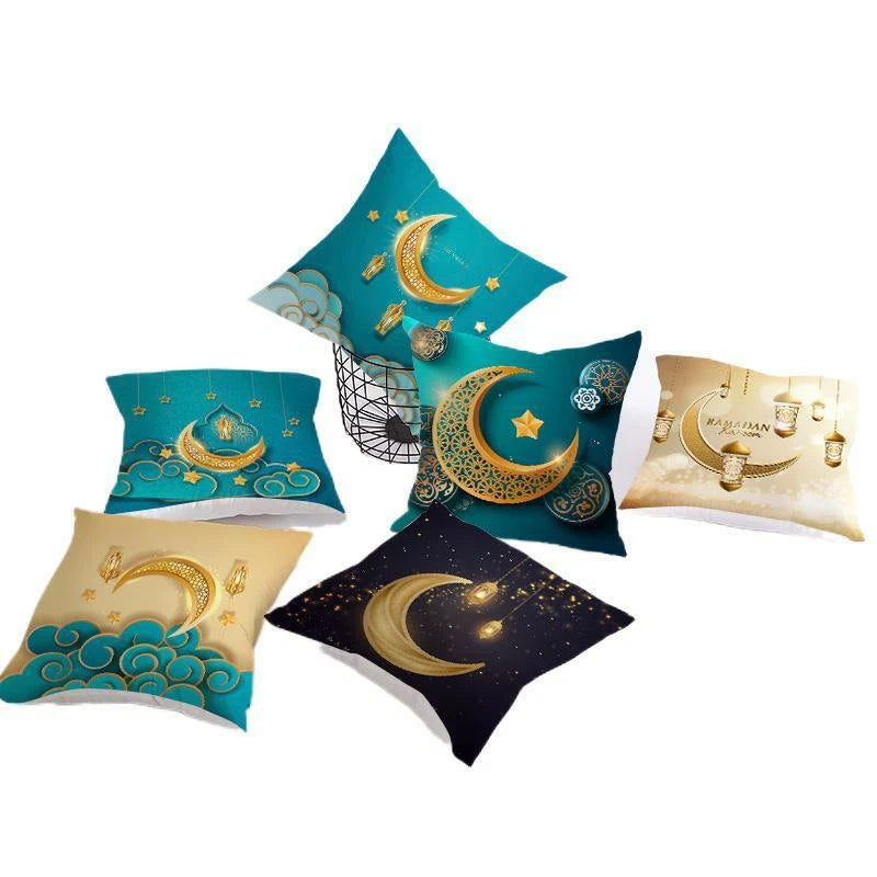 2X Cushion Cover Pillow Case Sofa Ramadan Bedroom Home Decorative Pillowcase
