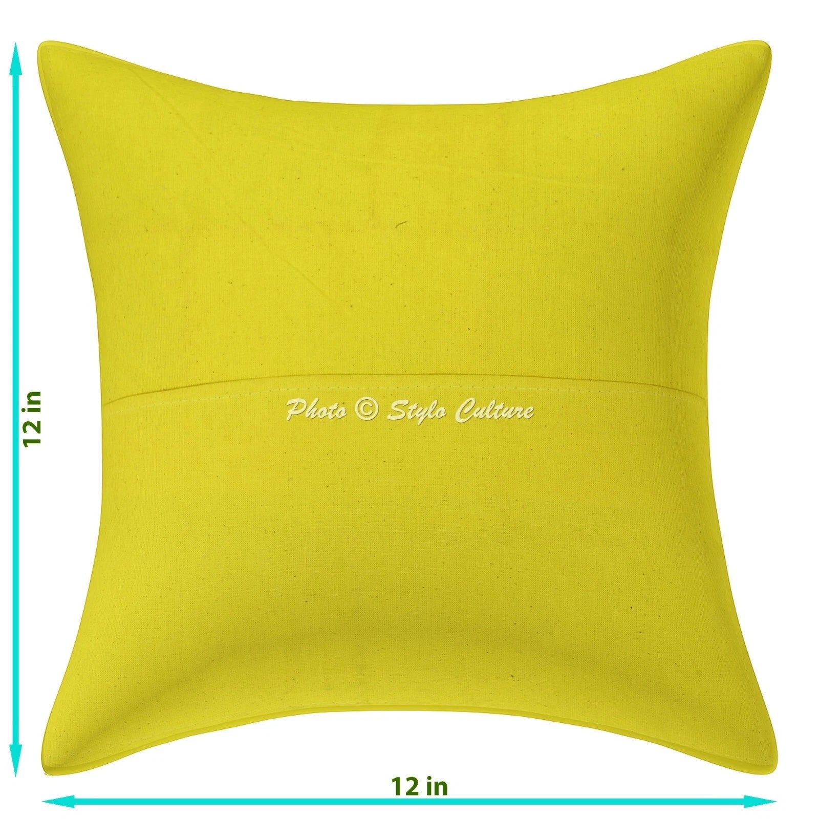 Cushion Cover Traditional Art Yoga Home Decor Sofa Pillow Cover Case 12 x 12 in