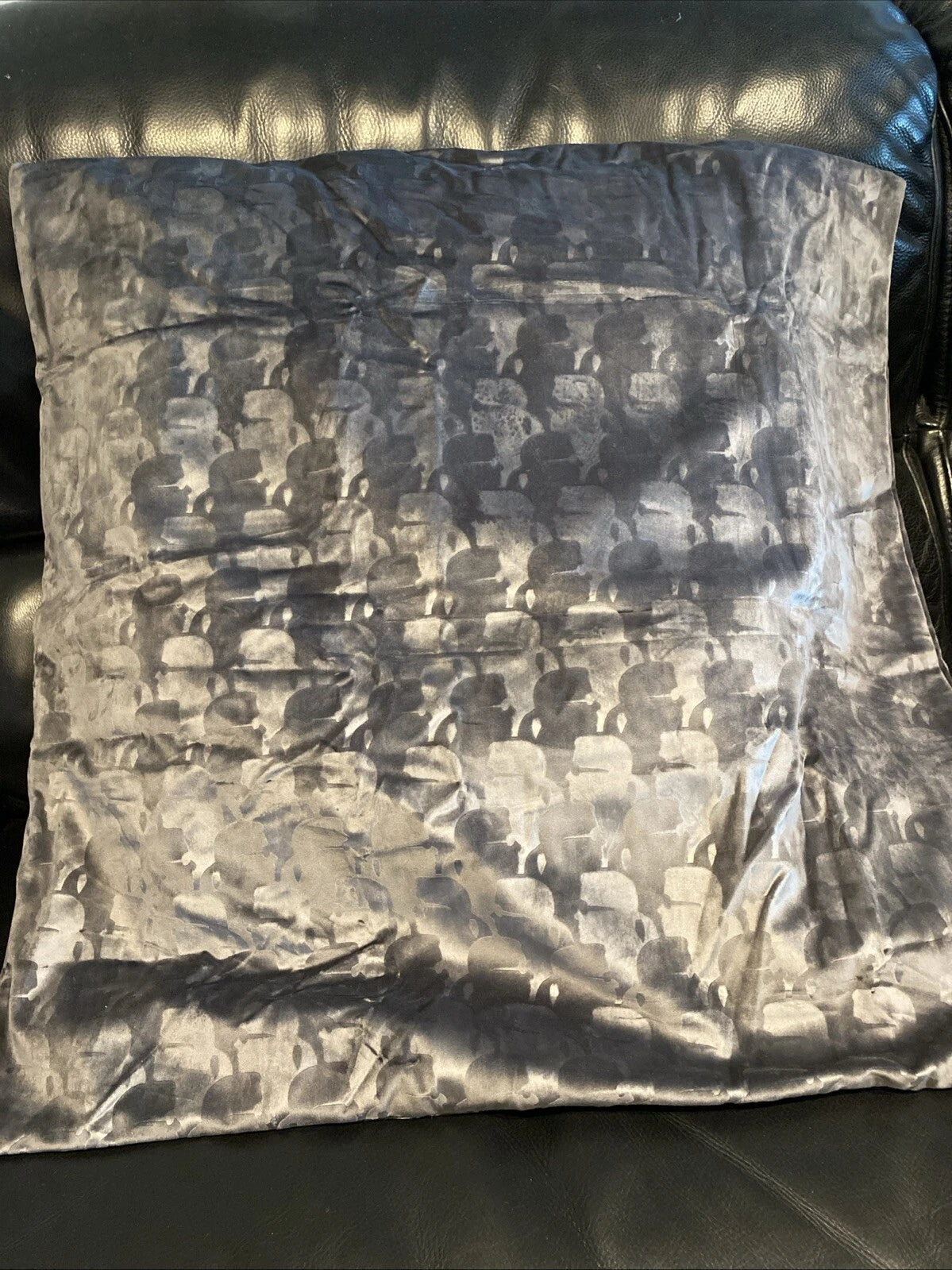 KARL LAGERFELD "Profile"  bed cushion cover  ~ in GREY -velour ~ or for sofa!