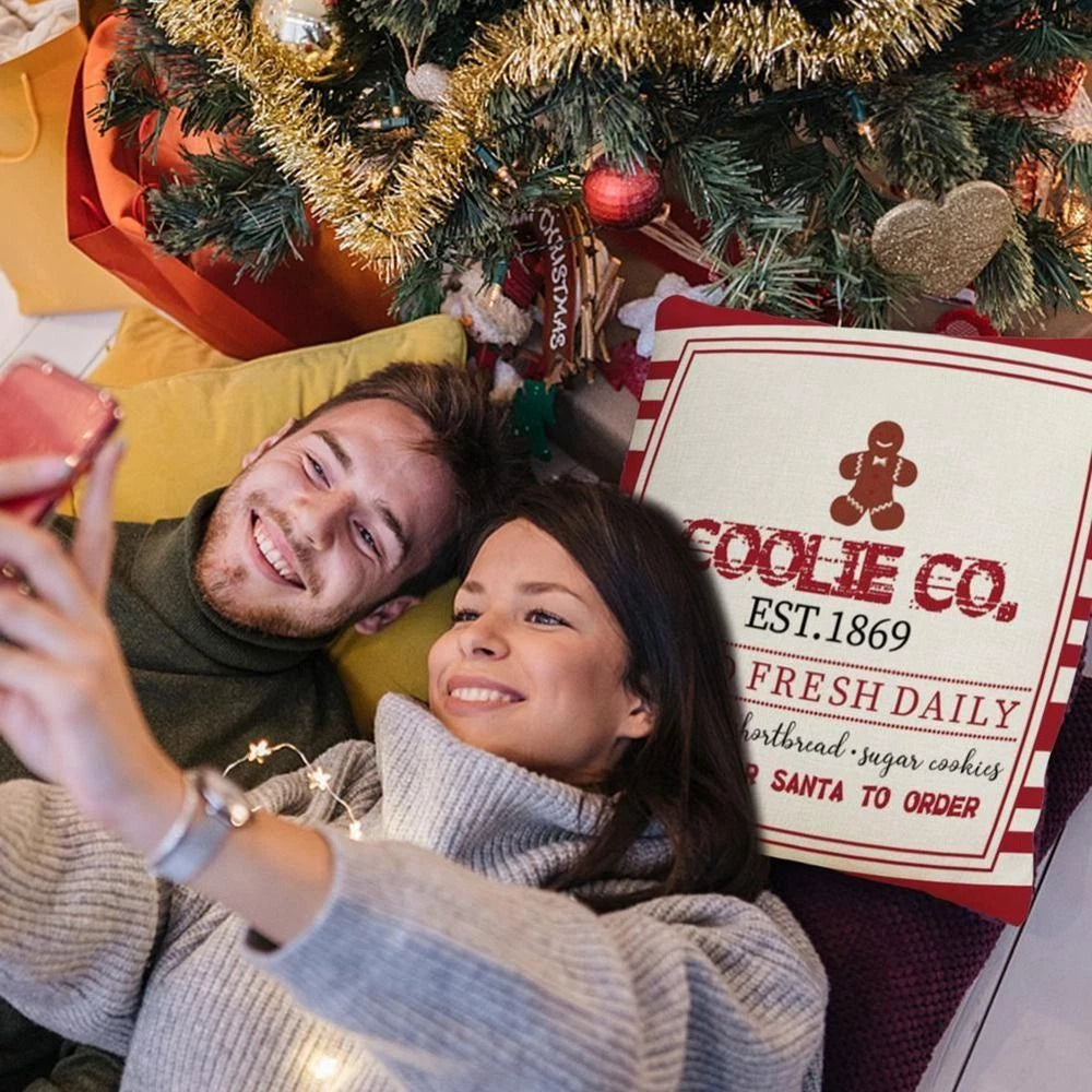 Stripe Candy Christmas Pillowcase Christmas Decor Sofa Cover Cushion Cover