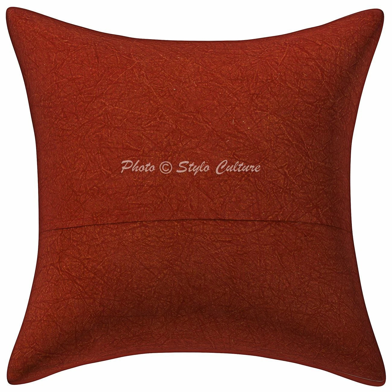 Indian Zari Embroidered Cotton Throw Cushion Cover Floral Sofa Pillowcase Boho