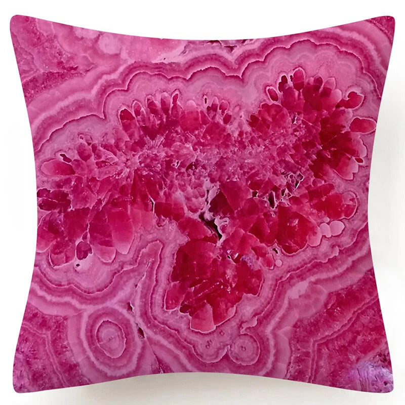 Marble Print Throw PILLOW COVER Decorative 2-Sided Sofa Bed Cushion Case 18x18"