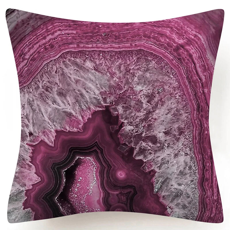 Marble Print Throw PILLOW COVER Decorative 2-Sided Sofa Bed Cushion Case 18x18"