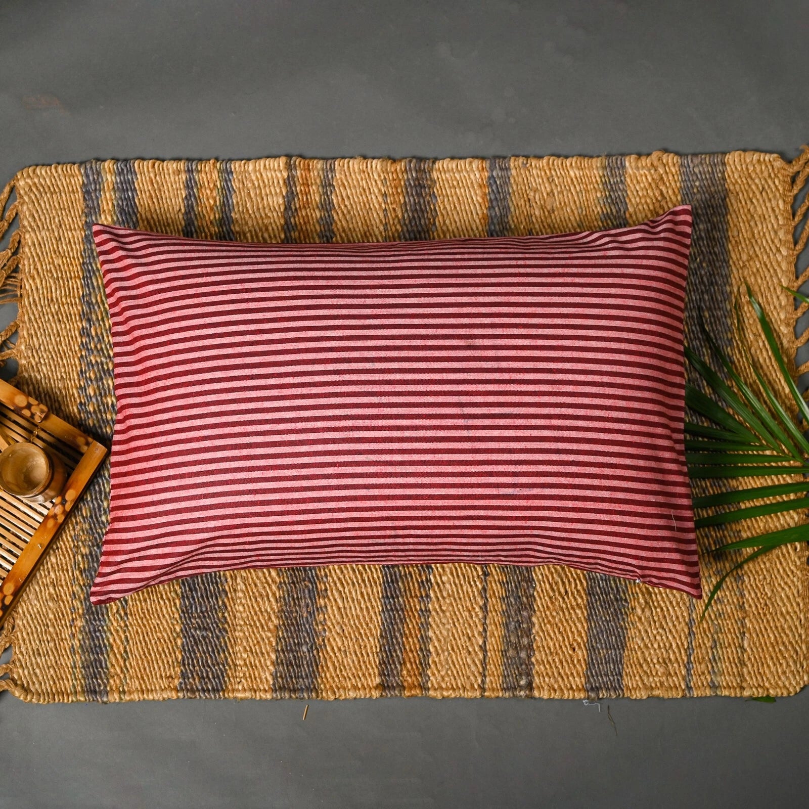 Cotton Throw Pillow Cover Striped Cushion Case Covers Home Sofa Decor 18 x 28"