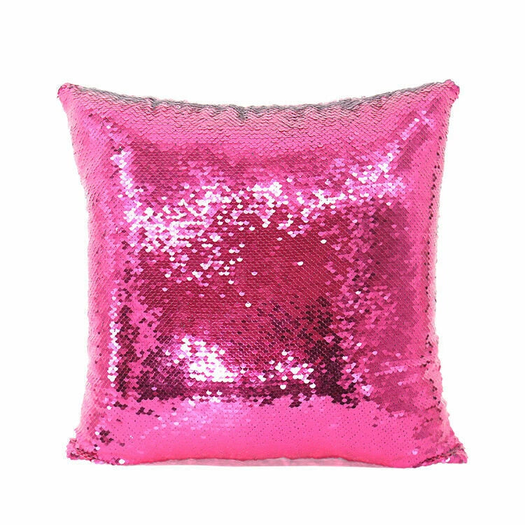 50Pcs Sublimation Blank Reversible Sequin Pillow Case Throw Cushion Cover 16x16"