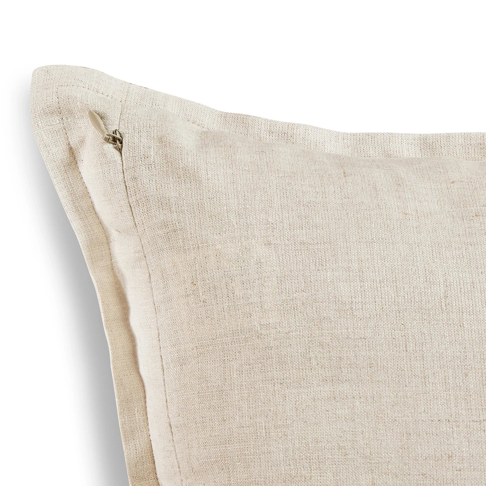 Solino Home Square Linen Pillow Cover for Cushion Couch, Sofa Bed, Santa Barbara