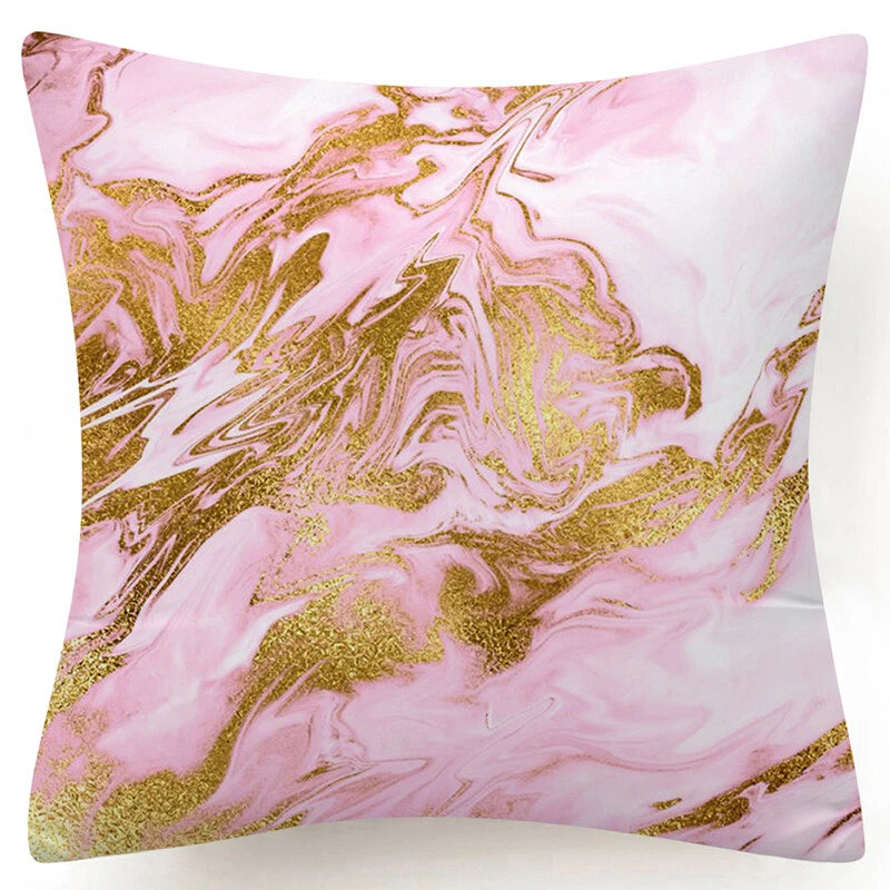 Marble Print Throw PILLOW COVER Decorative 2-Sided Sofa Bed Cushion Case 18x18"