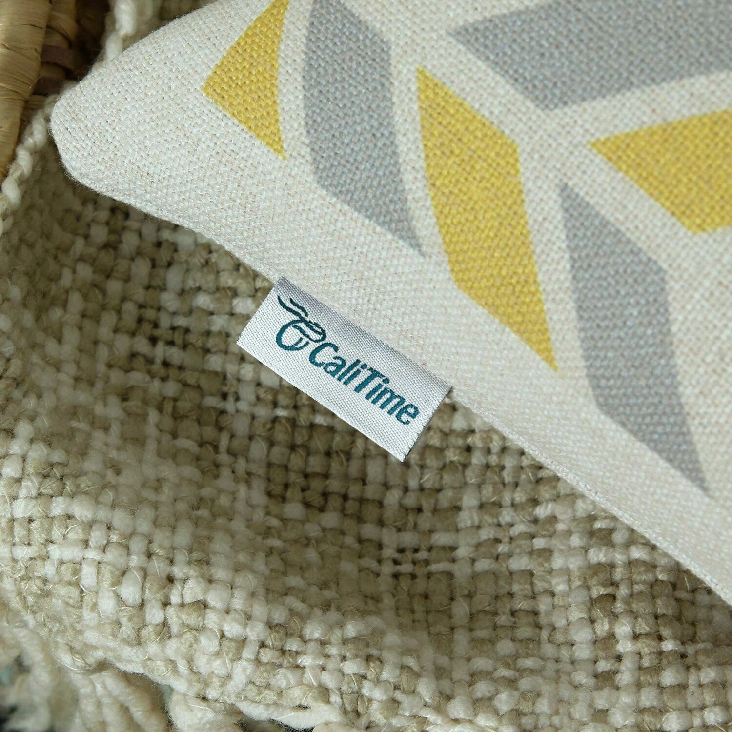 Set of 6 Throw Pillow Covers Sofa Canvas Square Cushion Cover Linen 18" x 18"