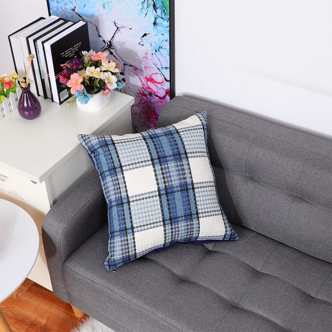 Buffalo Check Plaid Throw Pillow Case Sofa Waist Cushion Cover Office Bedding