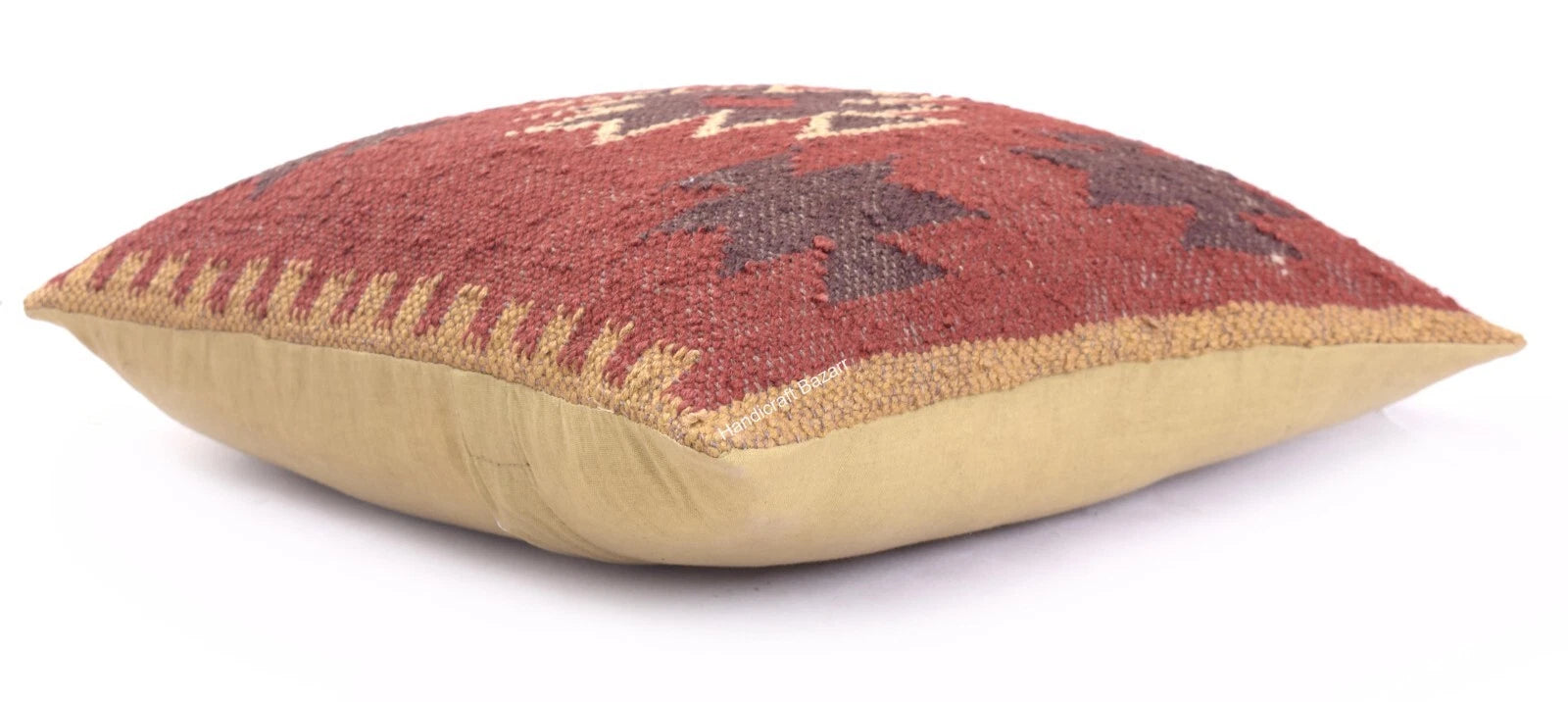 Indian Jute Cushion cover 18x18 inch Vinatge Handwoven Pillow Sham For Sofa chai