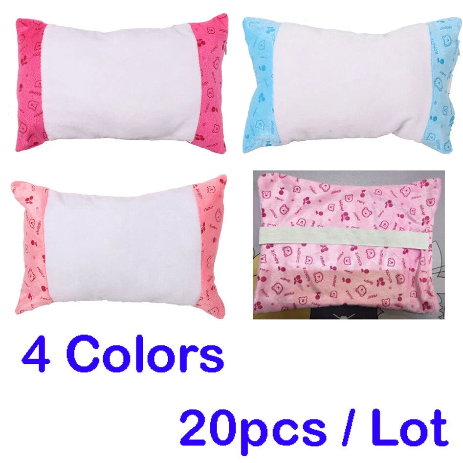 20Pcs Blank Sublimation Pillow Case Waist Throw Cushion Cover Room Sofa Decor